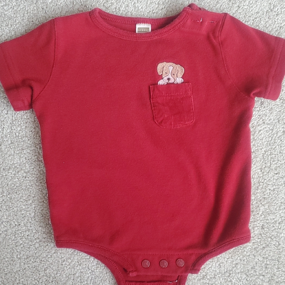 George Red Baby Onesie